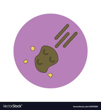 In flat design of space vector image