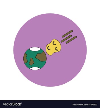In flat design of space vector image