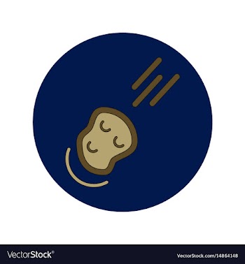 In flat design of space vector image