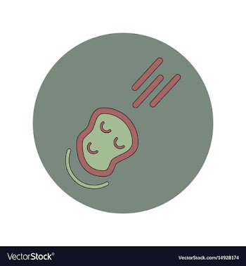 In flat design of space vector image