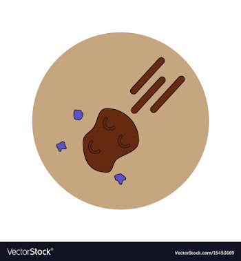 In flat design of space vector image