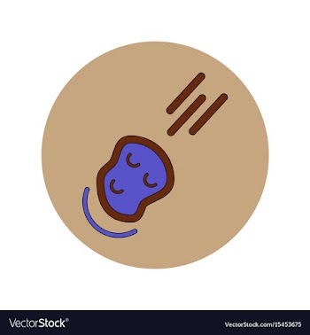 In flat design of space vector image
