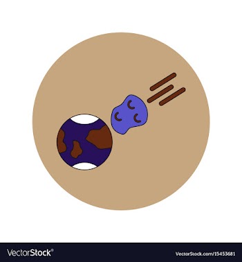 In flat design of space vector image