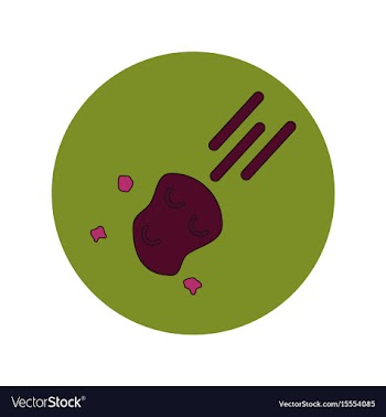 In flat design of space vector image