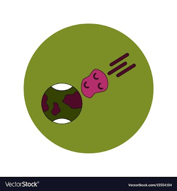 In flat design of space vector image