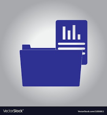 In flat design of statistic vector image