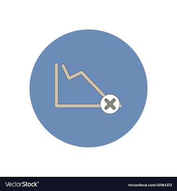In flat design of statistics vector image