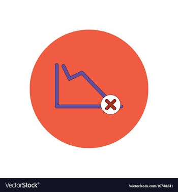 In flat design of statistics vector image