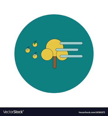 In flat design of storm and vector image