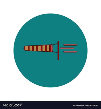 In flat design of storm and vector image