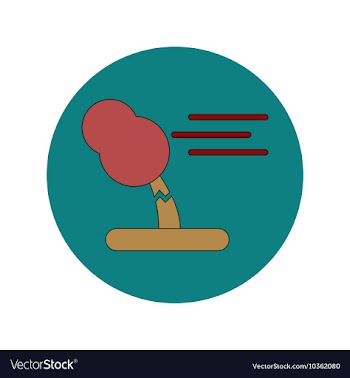 In flat design of storm and vector image