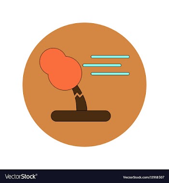 In flat design of storm and vector image