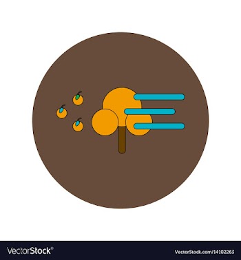 In flat design of storm and vector image