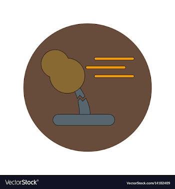 In flat design of storm and vector image