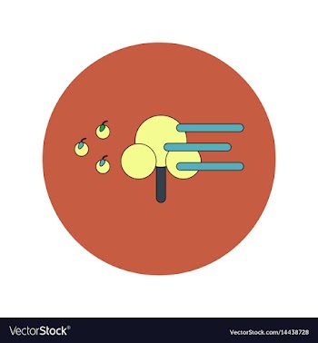 In flat design of storm and vector image