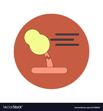 In flat design of storm and vector image