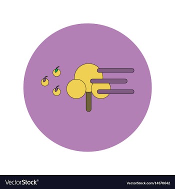 In flat design of storm and vector image