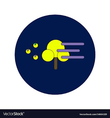 In flat design of storm and vector image