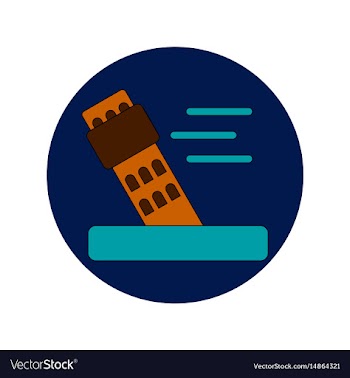 In flat design of storm and vector image