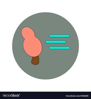 In flat design of storm and vector image