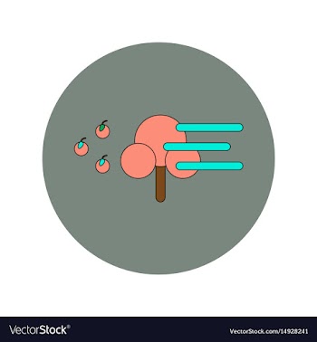 In flat design of storm and vector image