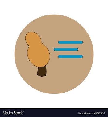In flat design of storm and vector image