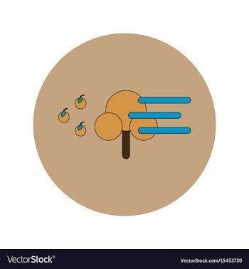 In flat design of storm and vector image