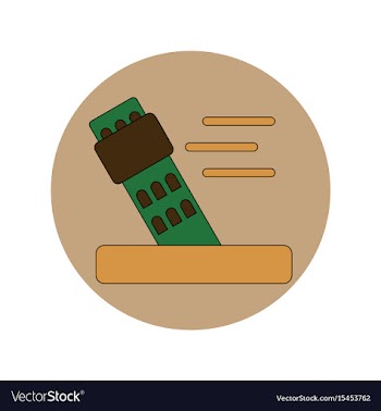 In flat design of storm and vector image