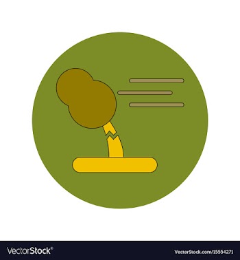 In flat design of storm and vector image