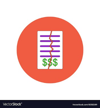 In flat design of terminate vector image