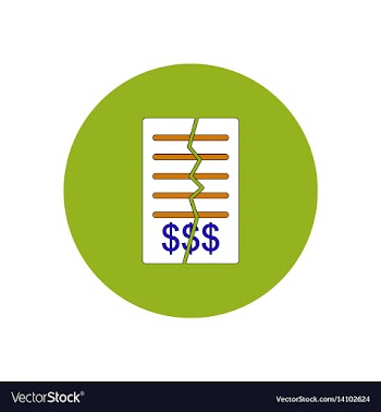 In flat design of terminate vector image