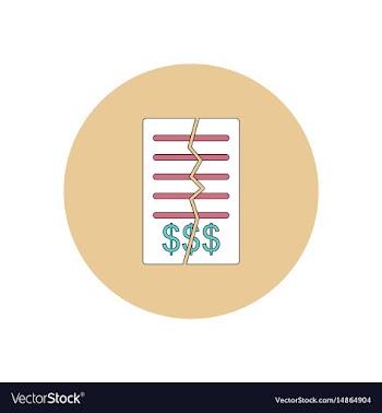 In flat design of terminate vector image