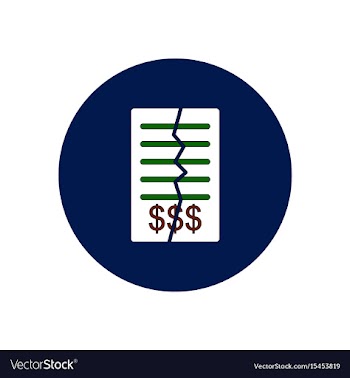 In flat design of terminate vector image