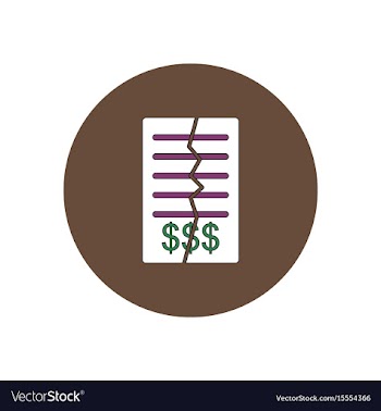 In flat design of terminate vector image
