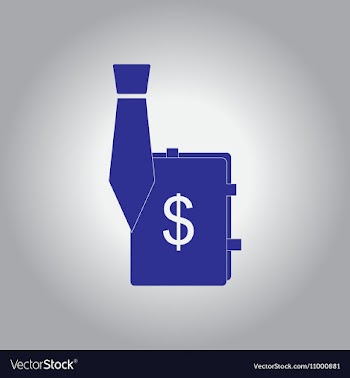 In flat design of tie and vector image