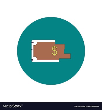 In flat design of torn dollar vector image