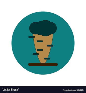 In flat design of Tornado vector image