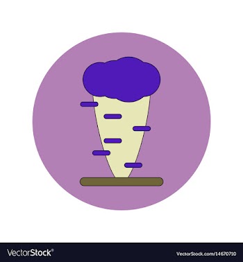 In flat design of tornado vector image
