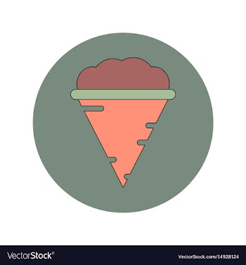 In flat design of tornado vector image