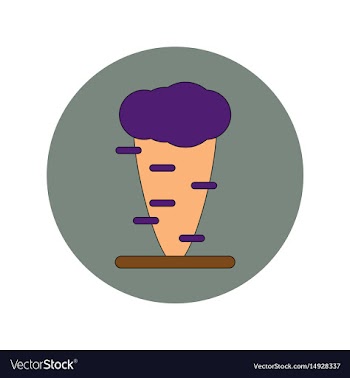 In flat design of tornado vector image