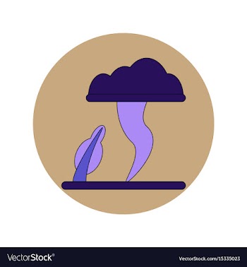 In flat design of tornado vector image