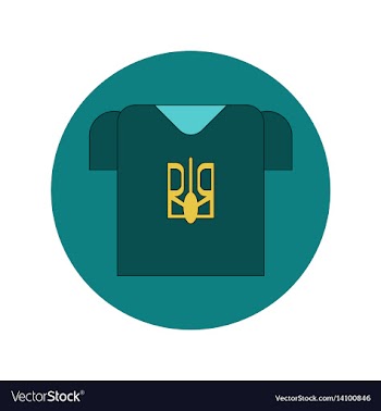 In flat design of ukrainian vector image
