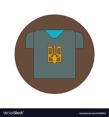 In flat design of ukrainian vector image