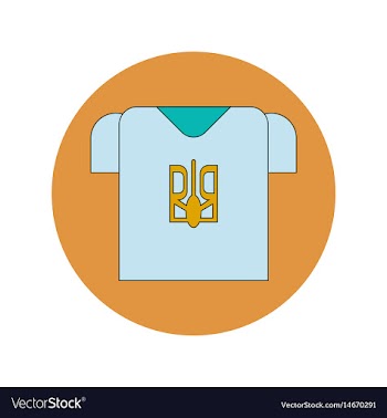 In flat design of ukrainian vector image