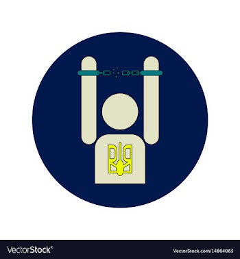 In flat design of ukrainian vector image
