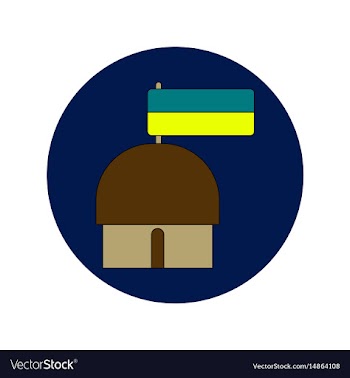 In flat design of ukrainian vector image