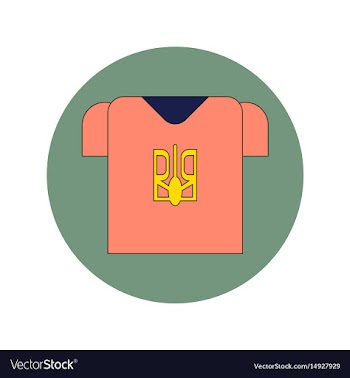 In flat design of ukrainian vector image