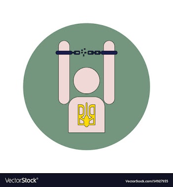 In flat design of ukrainian vector image