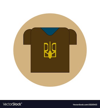 In flat design of ukrainian vector image