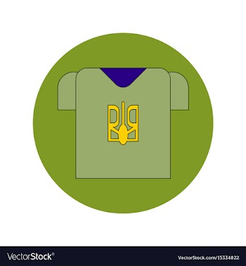 In flat design of ukrainian vector image